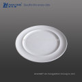 10 Zoll Mittlere Größe Qualitäts-Hotel-Versorgungsmaterial-reine weiße keramische runde geformte Platten